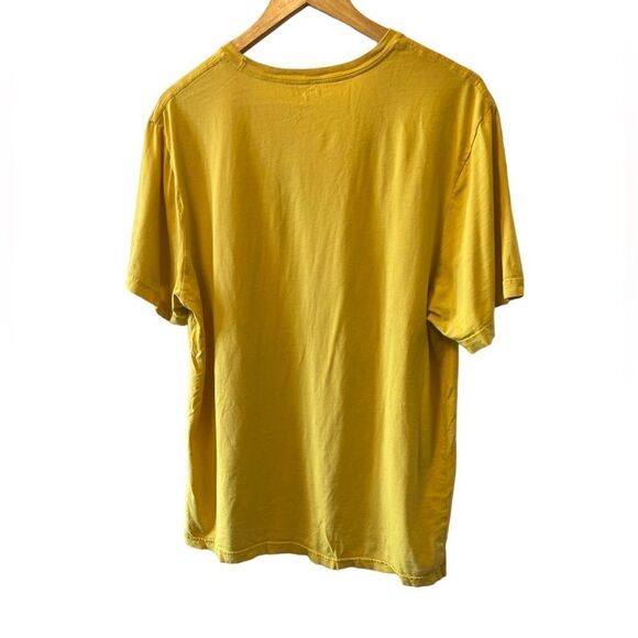 MENS CHAPS Yellow Graphic Short Sleeve Casual Tee Shirt L - Picture 3 of 7